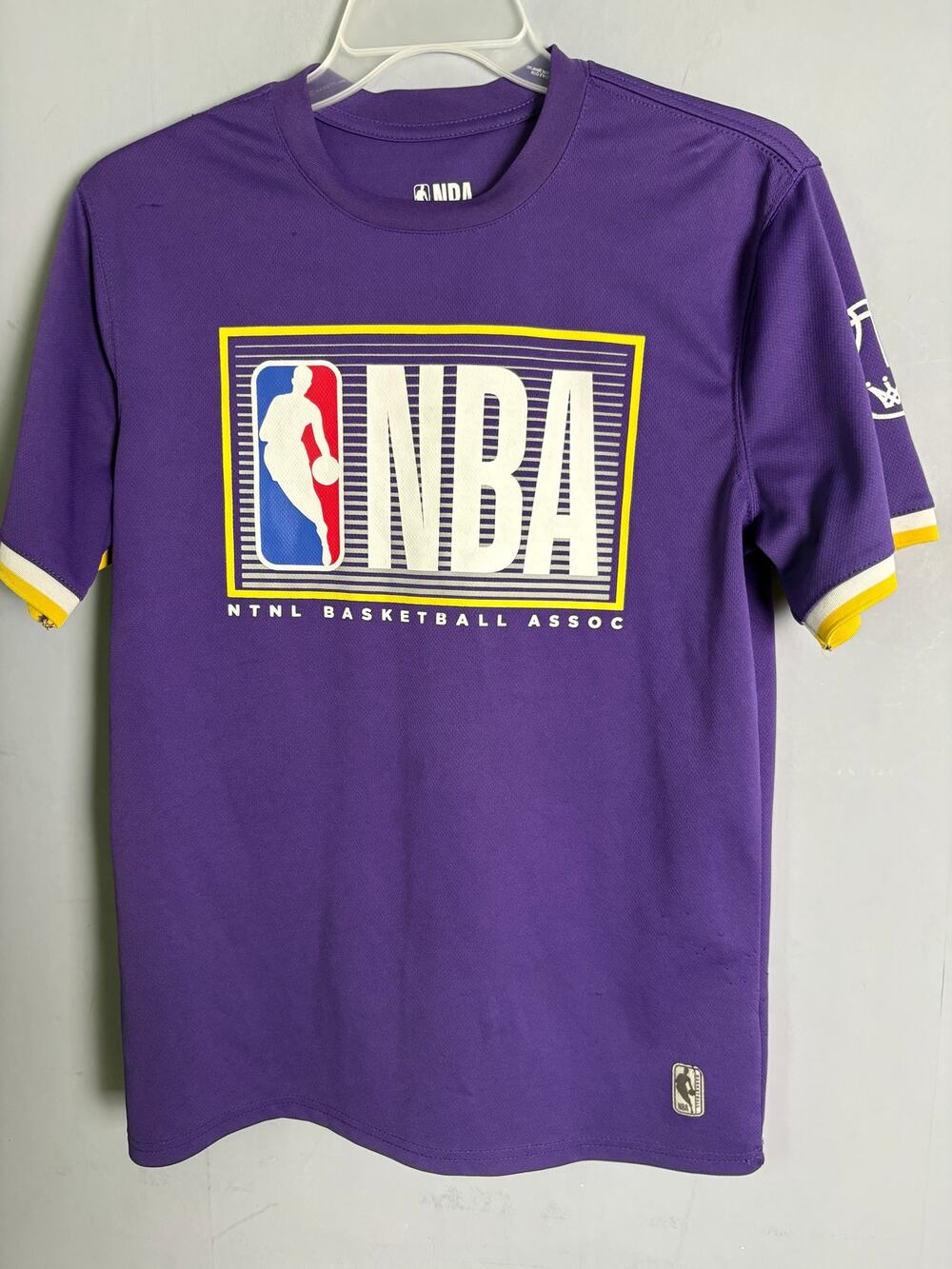 NBA Purple Short Sleeve Logo Tee Men’s Size M